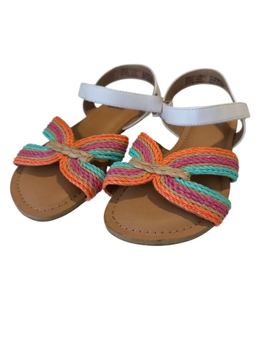 Dolce Vita Chelly Multicolor Braided Sandals Girls Size 2 NWT